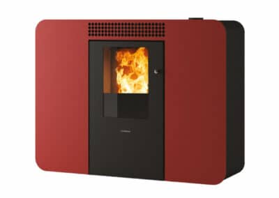 poele pellet stove italy elegance rouge